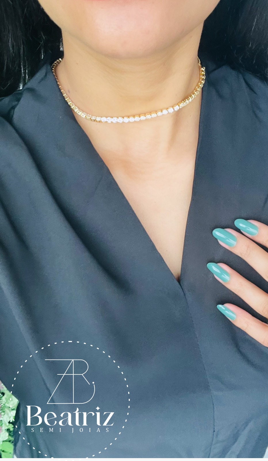 Choker Zircônia